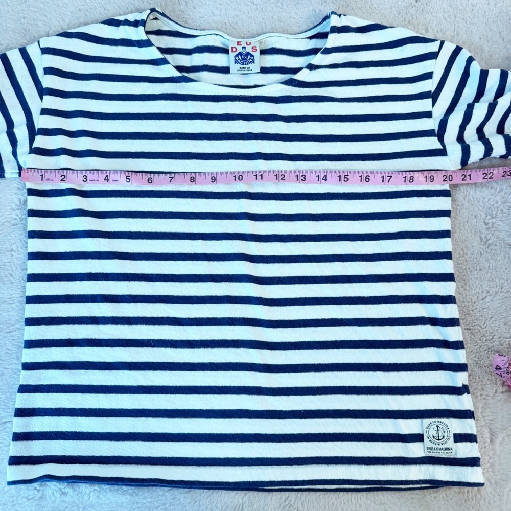 DEUS EX MACHINA MinnieStriped Surplus Tee Long Sleeve Size 12 - Picture 4 of 9